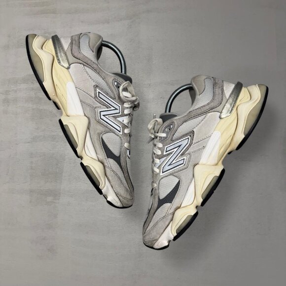 Y2K New Balance 9060 Sea Salt White and Grey Men’s Chunky Sneakers 7 M - Picture 1 of 7